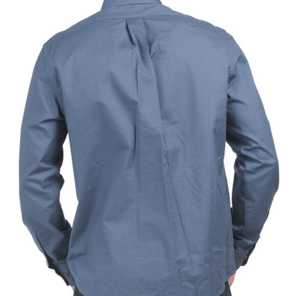 NEW BROOKS BROTHERS Brushed Twill Solid Shirt blue for men 362mn - Picture 10 of 10